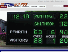 Tablet Screenshot of mrscoreboards.com.au